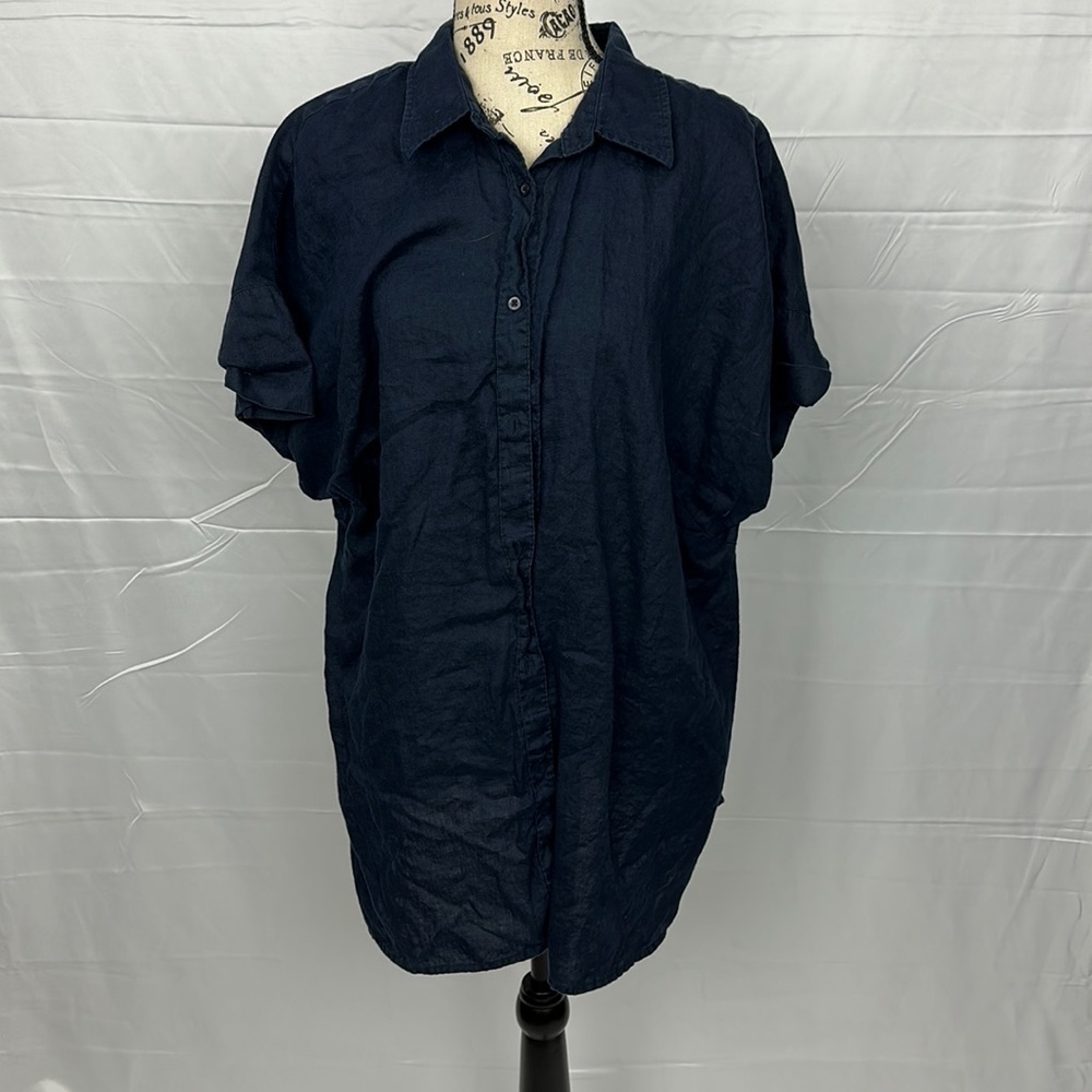 Lauren Ralph Lauren dark blue shirt. Size 2X